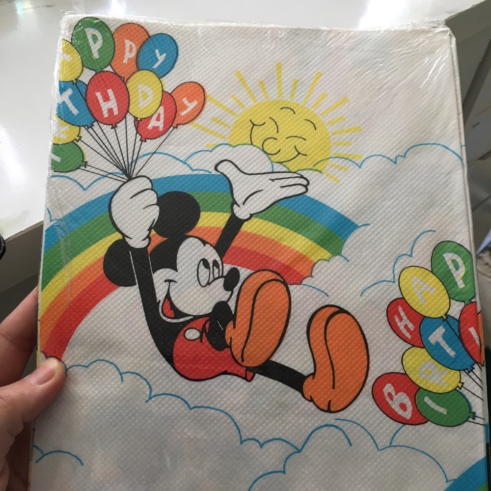 Mickey Mouse vintage table cover